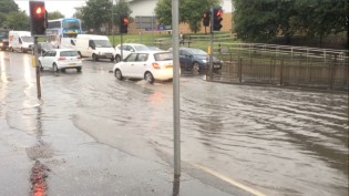 flooding road
