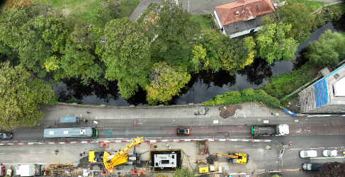 The new overflow is underneath Corstorphine Road IUW Murrayfield Corstorphine Road