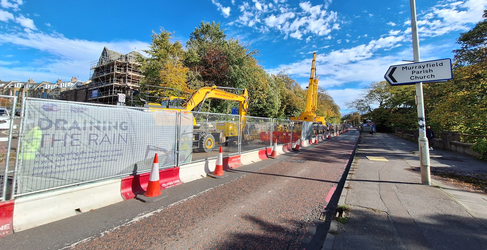 Work has been underway since June IUW Murrayfield Corstorphine Road