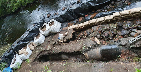 Water of Leith works