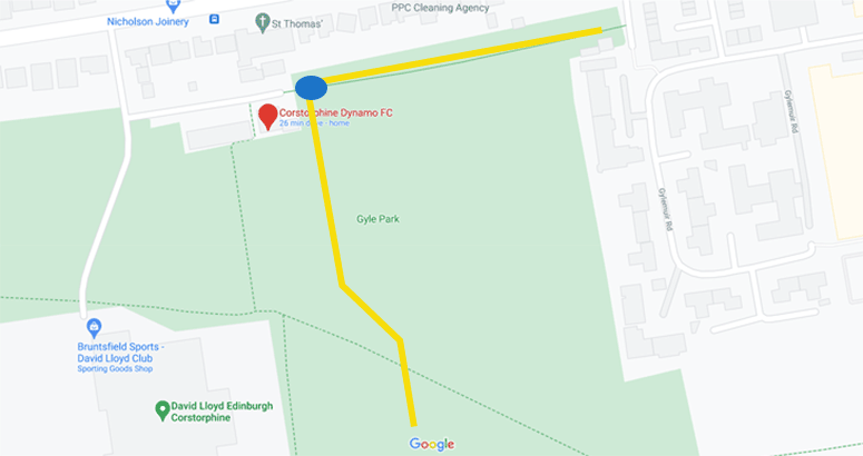 Gyle Park CSO location map