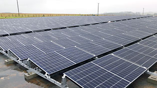 Solar panels at Craigie
