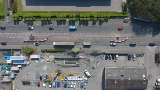 A system of contraflows will keep traffic moving in each direction A8 Greenock Flood Alleviation Project