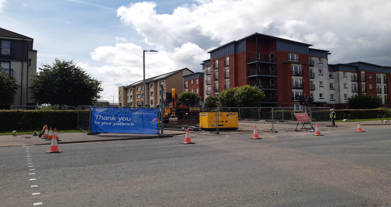 Previous repairs have seen roads closed and traffic management deployed King's Inch Road Sewer Upgrade
