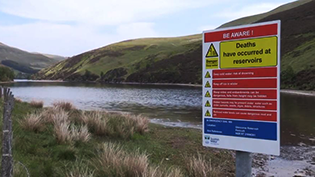 Water Reservoir Warning Sign