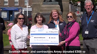 Blairgowrie continues to bloom after Scottish Water donation