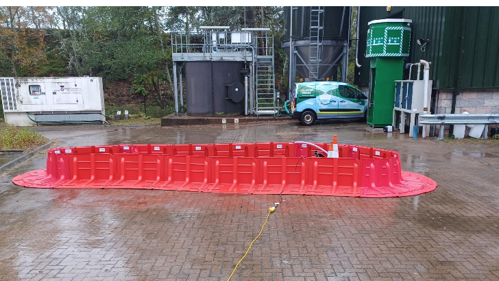 Ballater Water Treatment Works with Flood Mitigations now installed.