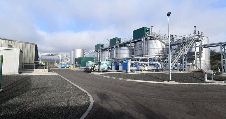 a general view of the new Winchburgh Waste Water Treatment Works