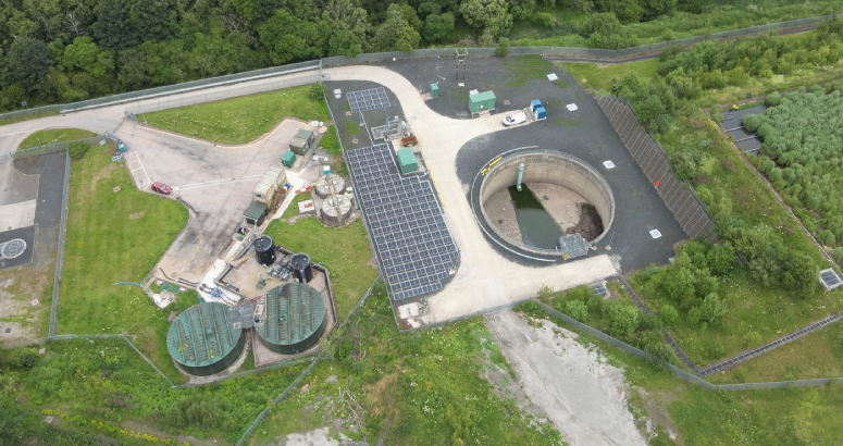 The new solar scheme at the Scottish Water Horizon's facility in Cowdenbeath